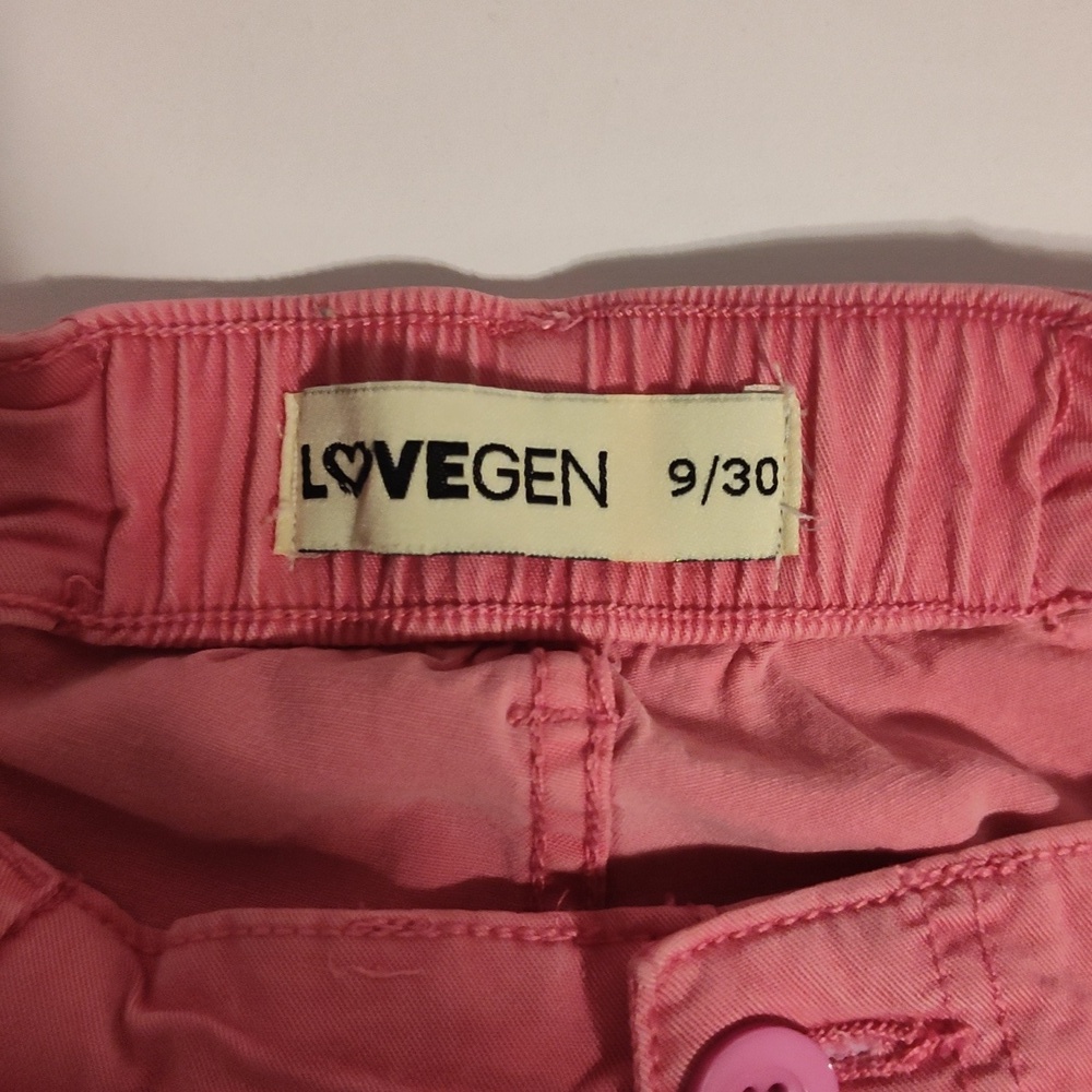 Lovegen Women’s Cargo Pink Pants Size 9/30 - Picture 6 of 7